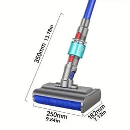 Stofzuigerborstel Met Groene LED-Verlichting - Geschikt Voor Dyson V7 V8 V10 V11 V15 - Anti-Klit Nylon Borstelharen Gemakkelijk Schoon Te Maken En Wasbaar - Ideaal Voor Dierenharen En Stof Op Harde Vloeren — thumbnail 4