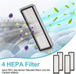 Accessoireset geschikt voor Robotstofzuiger - 21-delige set met stofzakken, filters, borstels en dweilpads voor Xiaomi X20 Plus, Dreame L10s Ultra, X10 Plus, S20 en L10 Ultra — thumbnail 4