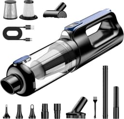 Thijox - Draadloze 2-in-1 Autostofzuiger met 18000 Pa Suction Power, Borstelloze Motor, 130W, Lichtgewicht 635g, 7800mAh Accu, Accessoires voor Auto e — thumbnail 1