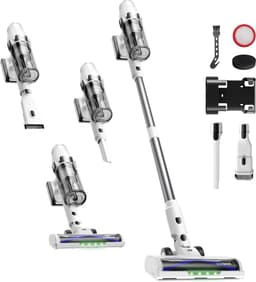 Draadloze Steelstofzuiger - Draagbare Stofzuiger - Snel Huis Schoonmaken - Krachtige Zuigkracht - 23 kg - Zwart — thumbnail 1