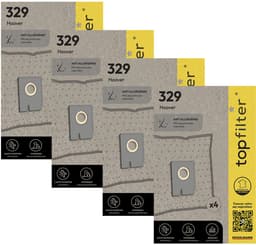 Set van 4 pakketten van 4 stofzuigerzakken 64329 voor Hoover Freespace EVO TopFilter Premium — thumbnail 2