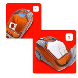 4 x Stofzuigerzakken compatibel met THOMAS AQUA + PET & FAMILY - CYCLOON HYBRID - PERFECT AIR - TWIN - 4 stuks plus 2 filters — thumbnail 4