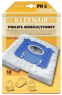 Kleenair Microfibre Stofzuigerzakken - Ultrasoon Gelaste Naden - 25 Stuks + 5 Filters — thumbnail 1