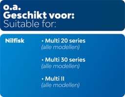 5x Dparts stofzuigerzakken geschikt voor Nilfisk Multi series - Multi 20 - Multi 30 - Multi II - nr. 107402336 - 107417195 — thumbnail 4