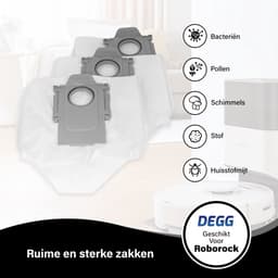 DEGG® Stofzuigerzakken - Geschikt voor Xiaomi roborock - Robot stofzuigerzakken - Geschikt voor Q7 en Q5 series - Q7+, Q5+, Q7max, Q7max+, S7max ultra, S7pro ultra, S7 maxv ultra, S8+, S8pro ultra - 6 STUK(S) — thumbnail 4