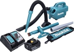 Makita DCL 184 RM1 accustofzuiger 18 V 54 mbar 0,5 l + 1x accu 4,0 Ah + oplader — thumbnail 4