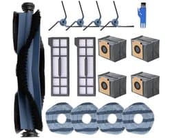 16-delige stofzuigeraccessoireset geschikt voor Eufy X10 Pro Omni robotstofzuiger