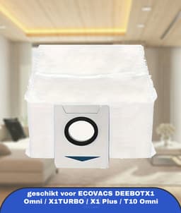 17 robot vacuum cleaner replacement parts geschikt voor ECOVACS DEEBOTX1 Omni / X1TURBO / X1 Plus / T10 Omni accessories 1 roller brush 4 HEPA filters 6 dust bags 6 side brushes — thumbnail 5