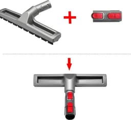 Premium Paardenhaar Vloerborstel Opzetstuk voor Dyson V6, V7, V8, V10, V11, V15, DC59 & Meer - Ideaal voor Harde Oppervlakken — thumbnail 4
