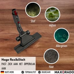 Maxorado Parket mondstuk - Platte Zuigmond voor harde vloeren - geschikt voor Dyson BigBall, Big Ball 2, Cinetic, CY22, CY23 Stofzuiger - Vloerzuigmond — thumbnail 5