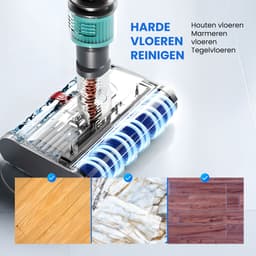 Luxuriq Dweil Opzetstuk - Dweilsysteem - Geschikt voor Dyson Steelstofzuiger V15 - V11 - V10 - V8 - V7 - met Groene laser - Universele Dweil - Stofzuiger en Dweil in 1 — thumbnail 5