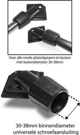 Dparts boorstofopvanger - universeel stofzuiger hulpstuk - 30mm t/m 38mm - stofopvanger voor boorstof - geschikt voor Kärcher 2.863-234.0 — thumbnail 4