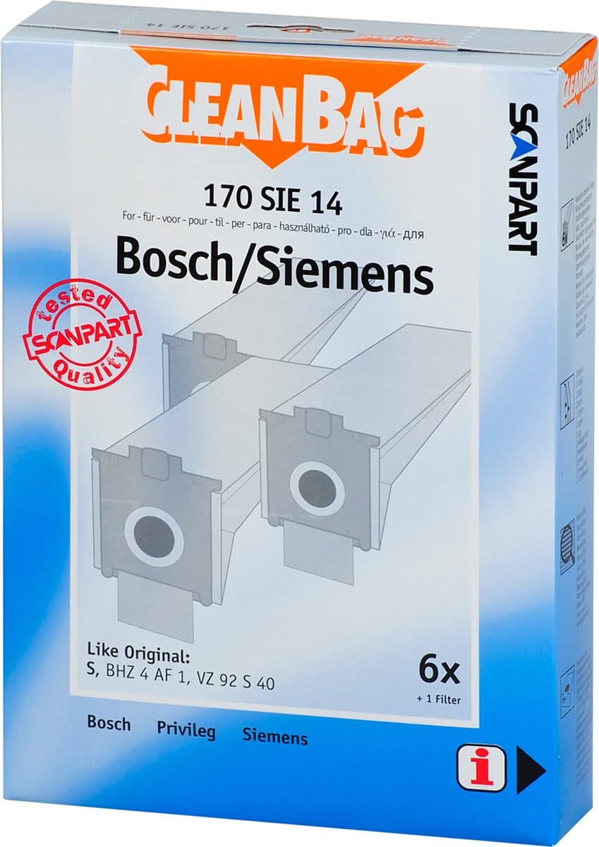 stofzuigerzak papier (doos) type S — afbeelding 1