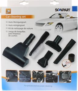 Scanpart stofzuiger borstel opzetstukken set - Speciaal geschikt voor auto interieur - Geschikt voor AEG Bosch Electrolux Miele Moulinex Nilfisk Panasonic Philips Rowenta Siemens - Universeel - 5 borstels — thumbnail 2