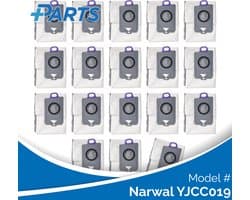 Narwal YJCC019 Stofzakken (18 Stuks, Plus.Parts® alternatief voor CP-PJ-A00129-00-00)