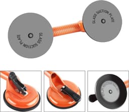 Vacuümlifter voor Glazen en Tegels - 2 Stuks met Aluminium Zuignappen - Draagvermogen tot 105 kg - Ideaal voor Verplaatsen van Zware Voorwerpen — thumbnail 3