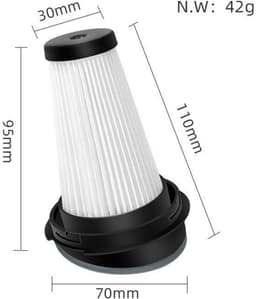 GELLDG Wasbare vervangingsfilters - Filters - Geschikt voor alle accessoires voor Rowenta-stofzuigers - 2-pack — thumbnail 2