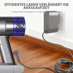 Vervangende Oplader Geschikt voor Dyson - 26.1V Oplader Geschikt voor Dyson V6 V7 V8 - Kabel 1,8 m - Universeel - Voor Dyson Steelstofzuigers - Stofzuigeradapter - Voor Animal Stofzuigers Netwerkadapter AC-Ad — thumbnail 2
