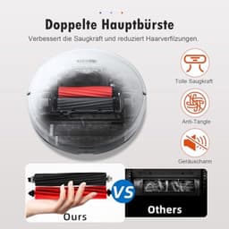 Rubber DuoRoller Borstel voor Robotstofzuigers — thumbnail 3