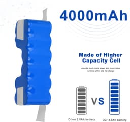Stofzuigeraccu - 12 V - 4000 mAh - Ni-MH — thumbnail 2