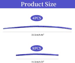 Vervangende pluche strips - 12 stuks - Blauw - Voor Dyson V6-V11 — thumbnail 2