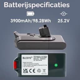 Stofzuigeraccu - 25,2 V - 3900 mAh - voor Dyson V11 — thumbnail 2