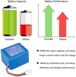 Accu voor robotstofzuiger - 14,4 V - 6000 mAh - Li-Ion — thumbnail 5