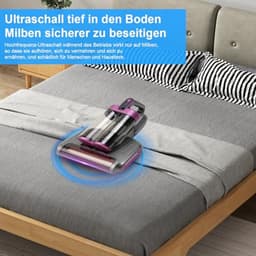 Draadloze Matrasstofzuiger 13000Pa - 2 Zuigstanden - Anti-Huisstofmijt - HEPA Filter voor Matras, Bank en Huisdierhaar — thumbnail 4