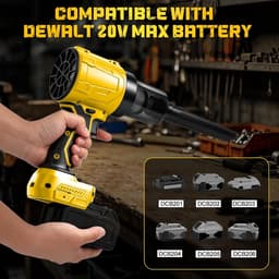 Battery Blower and Handheld Vacuum Cleaner 2-in-1 Compatible with Dewalt 20 V Battery (without Battery), Brushless - ShopVlot — thumbnail 5
