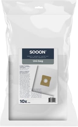 SQOON® Stofzuigerzakken Geschikt voor Uni-Bag - High Filtration - 10 Stuks — thumbnail 2