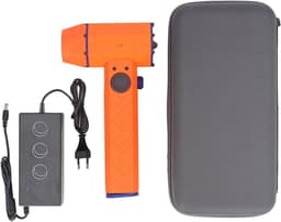 Elektrische persluchtblazer - Draagbare ventilator - Stof verwijderen - Traploze snelheidsinstelling - 32000 mAh - Zwart — thumbnail 1