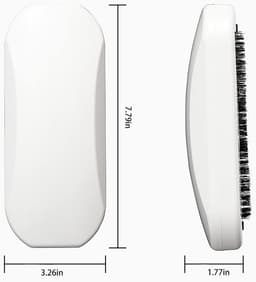 Kruimelverzamelaar - Reinigingsborstel - Tafel schoonmaken - Ingebouwde opvangbak - 2 stuks - Wit — thumbnail 4