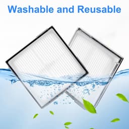 Dailygoods- HEPA Filter wasbaar en herbruikbaar - Stofzuigerfilter - Compatibel met Roborock Q10 S5/X5 - Sterkere zuigkracht - Effectieve filtratie - Verwijdert stof en vuil — thumbnail 3