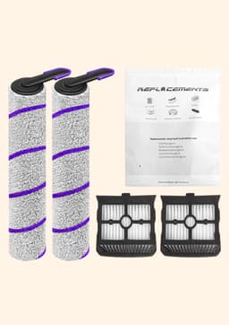 Replacements Borstel- en HEPA Filterset (2+2 stuks) Geschikt voor Rowenta X-Clean 10 (ZR336A01) – Hoge Kwaliteit & Perfecte Pasvorm — thumbnail 2