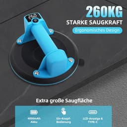 Draagbare elektrische vacuümzuiger voor zware tegels en glas met 260 kg capaciteit — thumbnail 3