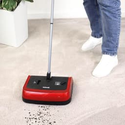 Handmatige Tapijtveger met Instelbare Hoogte voor Tapijt en Harde Vloeren — thumbnail 3