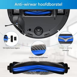 GELLDG Stofzuigeronderdelen - 24 Stuks - Vervangingsset - Geschikt voor Ecovacs Deebot T50 Pro Omni Gen2 / T50 PRO Omni / T50 Omni - Incl. 1 Hoofdborstel, 6 Dweilen, 6 Stofzakken, 4 Filters, 6 Zijborstels en 1 Reinigingsborstel — thumbnail 5