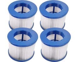 Opblaasbare filterpatronen Geschikt voor spa's, jacuzzi's en zwembaden; laminaire stromingsfilter. (4-pack)