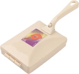 Handmatige tapijt veger - Kruimelreiniger roller - Snel oppervlak reinigen - Met handige opvangbak - 26 cm lengte - Paars — thumbnail 1