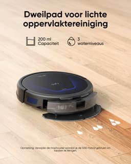 eufy G50 Hybride Robotstofzuiger met 4.000Pa Sterke Zuigkracht - Dynamische Navigatie - Proontwarrende Kam - Rolborstel - Dweilpad voor Lichte Oppervlakte Reiniging - Ideaal voor Huisdierhaar, Harde Vloeren en Tapijt — thumbnail 4