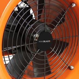 Professionele Ventilator - Afzuiger Stofafzuiging - Werkruimte Verbeteren - Krachtige Luchtverplaatsing - 38x34x43 cm - Oranje — thumbnail 2
