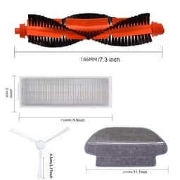 Deze set accessoires Geschikt voor de Xiaomi Robot Vacuum S10 S12 B106GL robotstofzuiger bevat vervangingsonderdelen, hoofd- en zijborstels, een filter en een dweil. — thumbnail 3