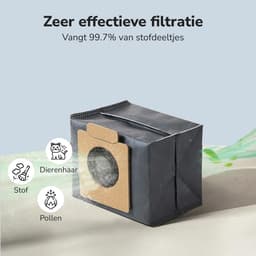 20x Strongflow stofzuigerzakken - geschikt voor Eufy Clean X8 Pro - X10 Pro Omni - zelflegend station - robotstofzuiger — thumbnail 3