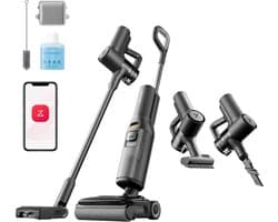 Roborock F25 ACE Combo-Vloerreiniger-5-in-1 Draadloze Nat Droog stofzuiger-Elektrische dweil-20000Pa-AI-ondersteunde wielen-app-bediening-4 Standen-180° Plat Ontwerp-5min Droog-90°C Zelfreiniging-Automatisch schoonmaakmiddel