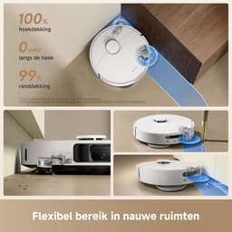 DREAME L10s Ultra Gen 3 kit-stofzuig- en dweilrobot met zuigkracht van 25.000 Pa, uitschuifbare zijborstel en dweil, alles-in-één zelfreinigend station, spraak- en appbediening — thumbnail 5