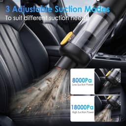 High Performance Battery Car Vacuum Cleaner, 18000Pa, Handheld Vacuum Cleaner, 4-in-1 Mini Air Fan Pump, Portable - ShopVlot — thumbnail 3
