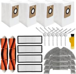 Dailygoods- Reserveonderdelen Stofzuiger - 4 Stofzuigerzakken - 4 HEPA-Filters - 2 Hoofdborstels - 6 Zijborstels - 4 Doekjes - 1 Reinigingsgereedschap - Stofzuigeraccessoires — thumbnail 2