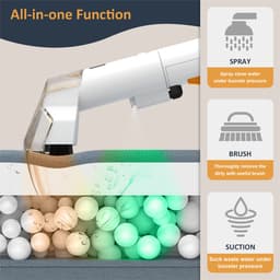 Handheld Tapijtreiniger Draagbare Spot Cleaner - 750 W Vermogen - 15 kPa Zuigkracht - 5.77 kg Gewicht - Voor Auto En Huis — thumbnail 1