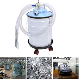 Pneumatische Stofzuiger - Nat Droog Vacuüm - Werkplaats Reinigen - Luchtaangedreven Zuigkracht - 20 Liter Tank - Zilver — thumbnail 3