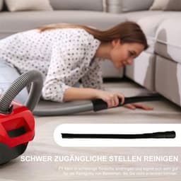 Flexibel spleetmondstuk voor stofzuigers, 62 cm lang, plat verlengstuk voor stofzuigers met een aansluiting van 32 mm en 35 mm. — thumbnail 2